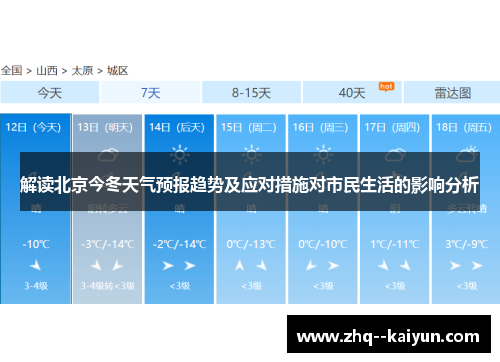解读北京今冬天气预报趋势及应对措施对市民生活的影响分析